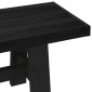 vidaXL Καθιστικό Σαλονιού NOAIN 180 x 41 x 45 εκ Στερεό πεύκο Μαύρο