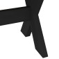 vidaXL Καθιστικό Σαλονιού NOAIN 180 x 41 x 45 εκ Στερεό πεύκο Μαύρο
