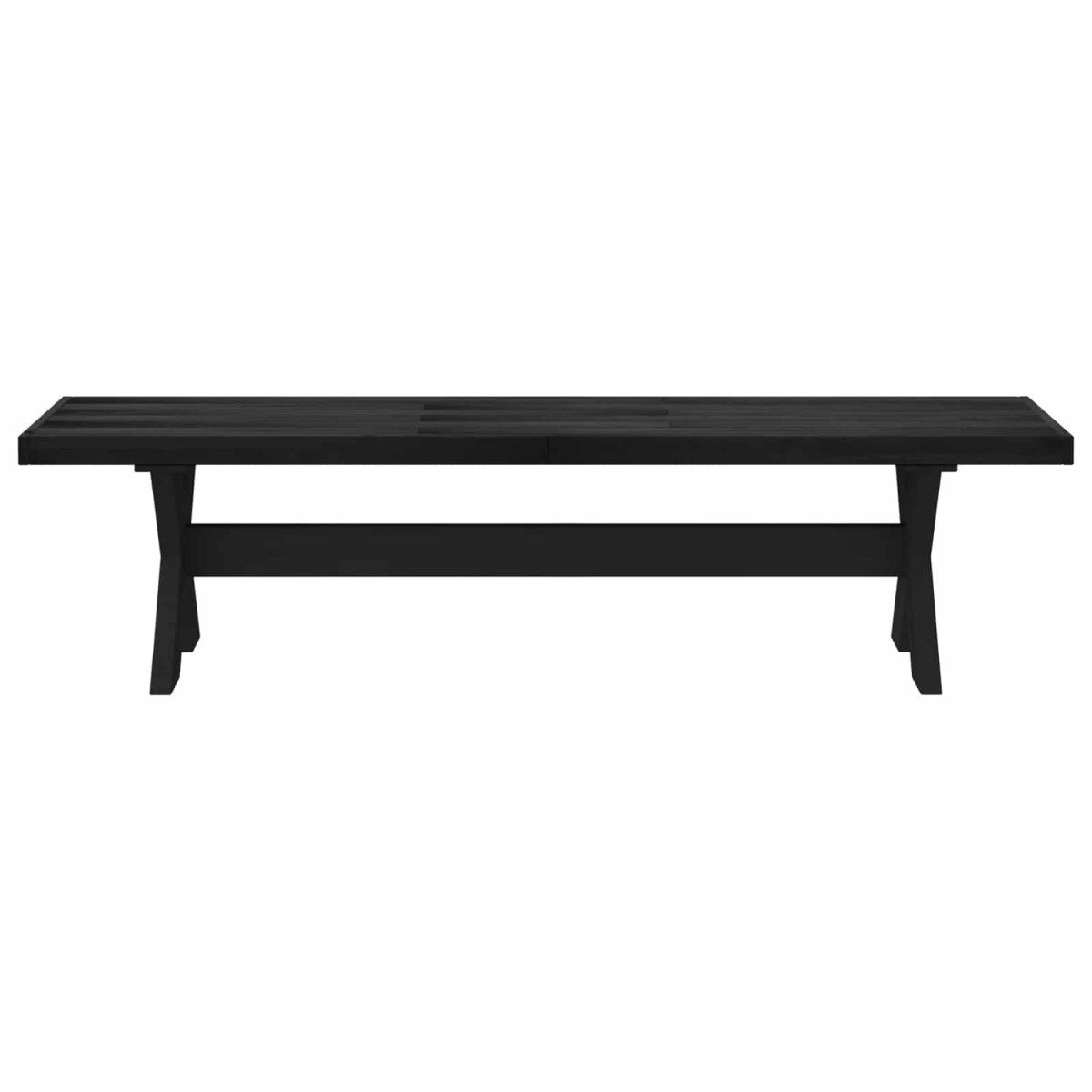 vidaXL Καθιστικό Σαλονιού NOAIN 160 x 41 x 45 εκ Στερεό πεύκο Μαύρο