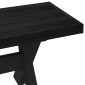 vidaXL Καθιστικό Σαλονιού NOAIN 160 x 41 x 45 εκ Στερεό πεύκο Μαύρο