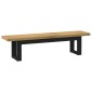 vidaXL Καθιστικό Σαλονιού NOAIN 160 x 41 x 45 εκ Στερεό πεύκο Φυσικό