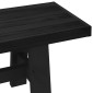 vidaXL Καθιστικό Σαλονιού NOAIN 120 x 41 x 45 εκ. Στερεό πεύκο Μαύρο