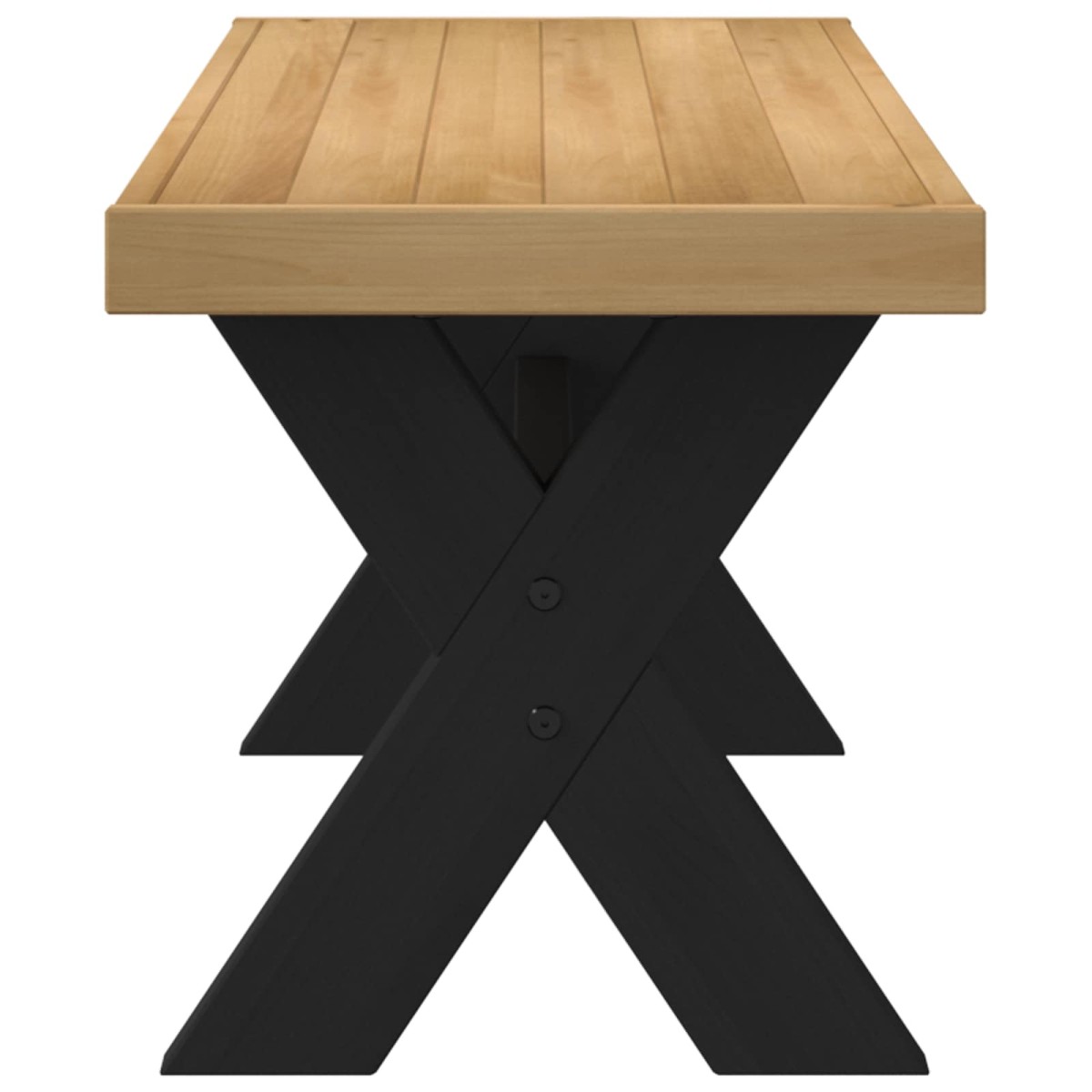 vidaXL Καθιστικό Σαλονιού NOAIN 120 x 41 x 45 εκ. Στερεό πεύκο Φυσικό