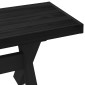 vidaXL Καθιστικό Σαλονιού NOAIN 120 x 41 x 45 εκ. Στερεό πεύκο Μαύρο