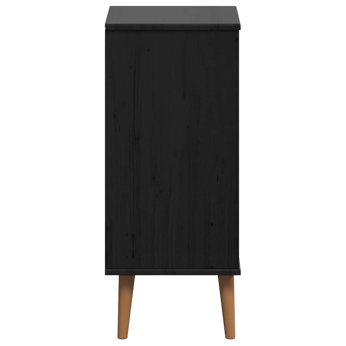 vidaXL Κουτί με συρτάρια MOLDE Μαύρο 40 x 35 x 82 εκ.
