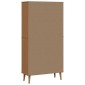 vidaXL Βιβλιοθήκη MOLDE 85 x 35 x 170,5 εκ Μασίφ Ξύλο Πεύκου Καραμέλα