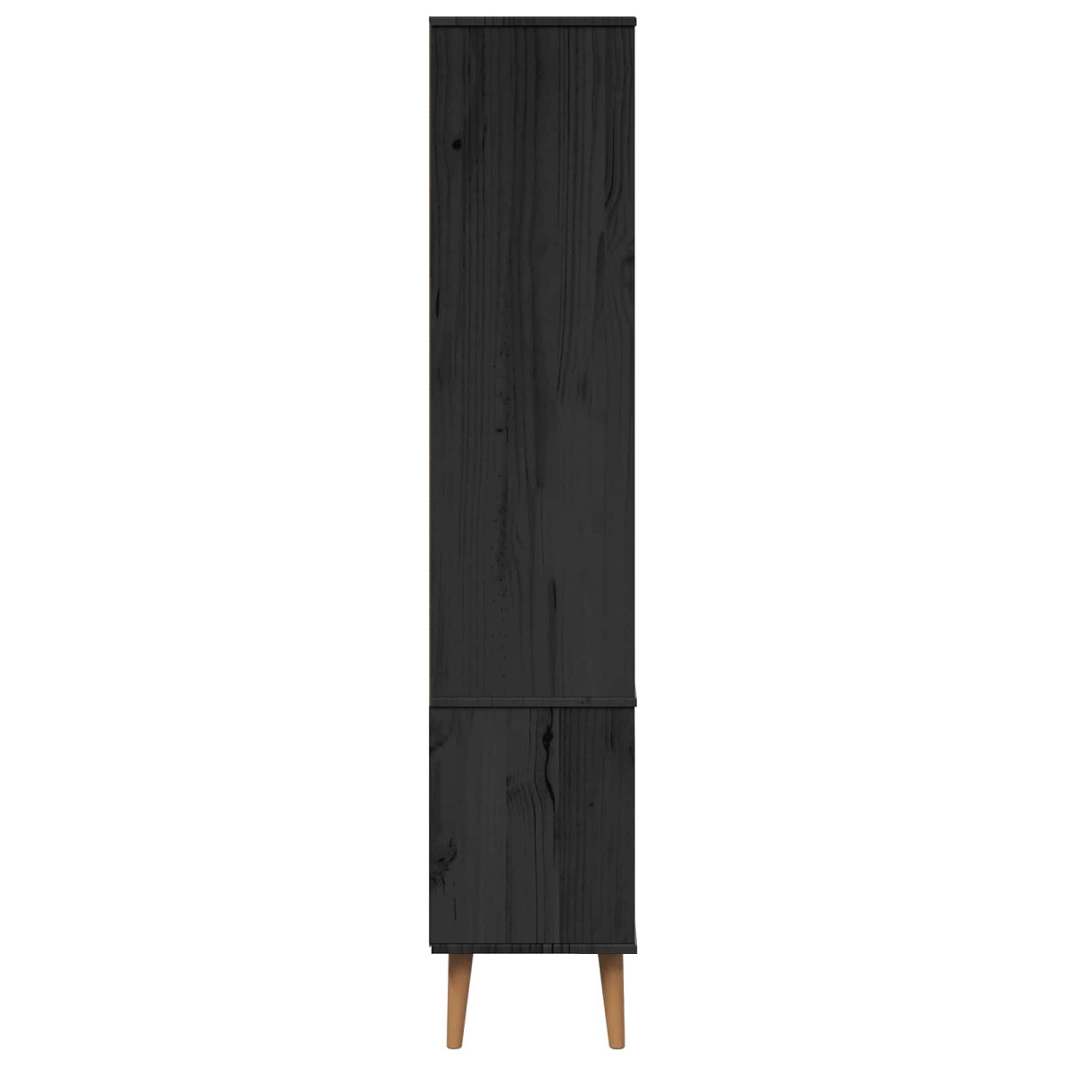 vidaXL Γυάλινη Βαθιά Ντουλάπα MOLDE 90 x 35 x 175 εκ Μασίφ Ξύλο Πεύκου