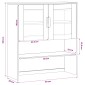 vidaXL Κλουβί MOLDE Καραμέλα 90 x 35 x 100 εκ. Μασίφ Ξύλο Πεύκου