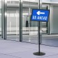 vidaXL Πόδι αφίσας Ασημί a3 PVC και Ατσάλι