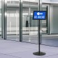 vidaXL Πόδι αφίσας Ασημί a4 PVC και Ατσάλι