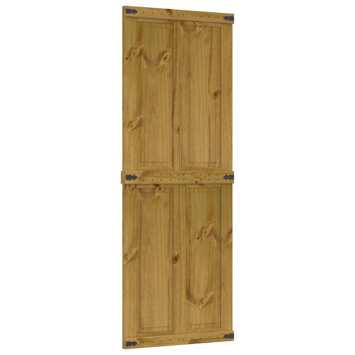 vidaXL Πόρτα αχυρώνα Corona Μέλι Καφέ 70 x 210 cm Μασίφ Ξύλο Πεύκου