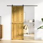 vidaXL Πόρτα αχυρώνα Corona Μέλι Καφέ 70 x 210 cm Μασίφ Ξύλο Πεύκου