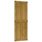 vidaXL Πόρτα αχυρώνα Corona Μέλι Καφέ 80 x 210 cm Μασίφ Ξύλο Πεύκου