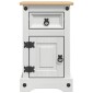 vidaXL Κομοδίνο Corona Λευκό 35 x 32,5 x 58 εκ. Στερεά ξυλεία πεύκου