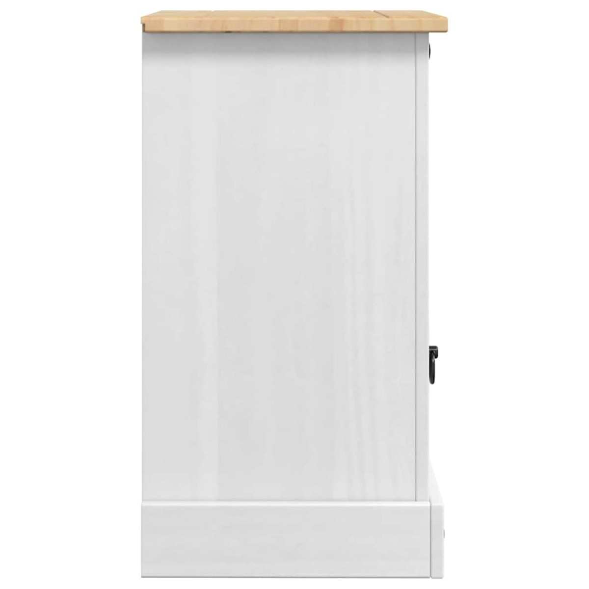 vidaXL Κομοδίνο Corona Λευκό 45 x 35 x 64 εκ. Στερεά ξυλεία πεύκου