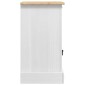 vidaXL Κομοδίνο Corona Λευκό 45 x 35 x 64 εκ. Στερεά ξυλεία πεύκου