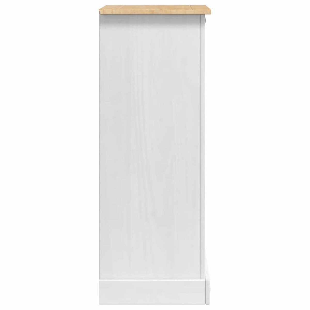 vidaXL Κομοδίνο Corona Λευκό 53 x 39 x 103 cm Στερεά ξυλεία πεύκου