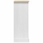 vidaXL Κομοδίνο Corona Λευκό 53 x 39 x 103 cm Στερεά ξυλεία πεύκου