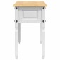 vidaXL End Table Corona Λευκό 115 x 46 x 73 εκ Στερεά ξυλεία πεύκου