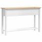 vidaXL End Table Corona Λευκό 114 x 34,5 x 73 εκ. Στερεά ξυλεία πεύκου