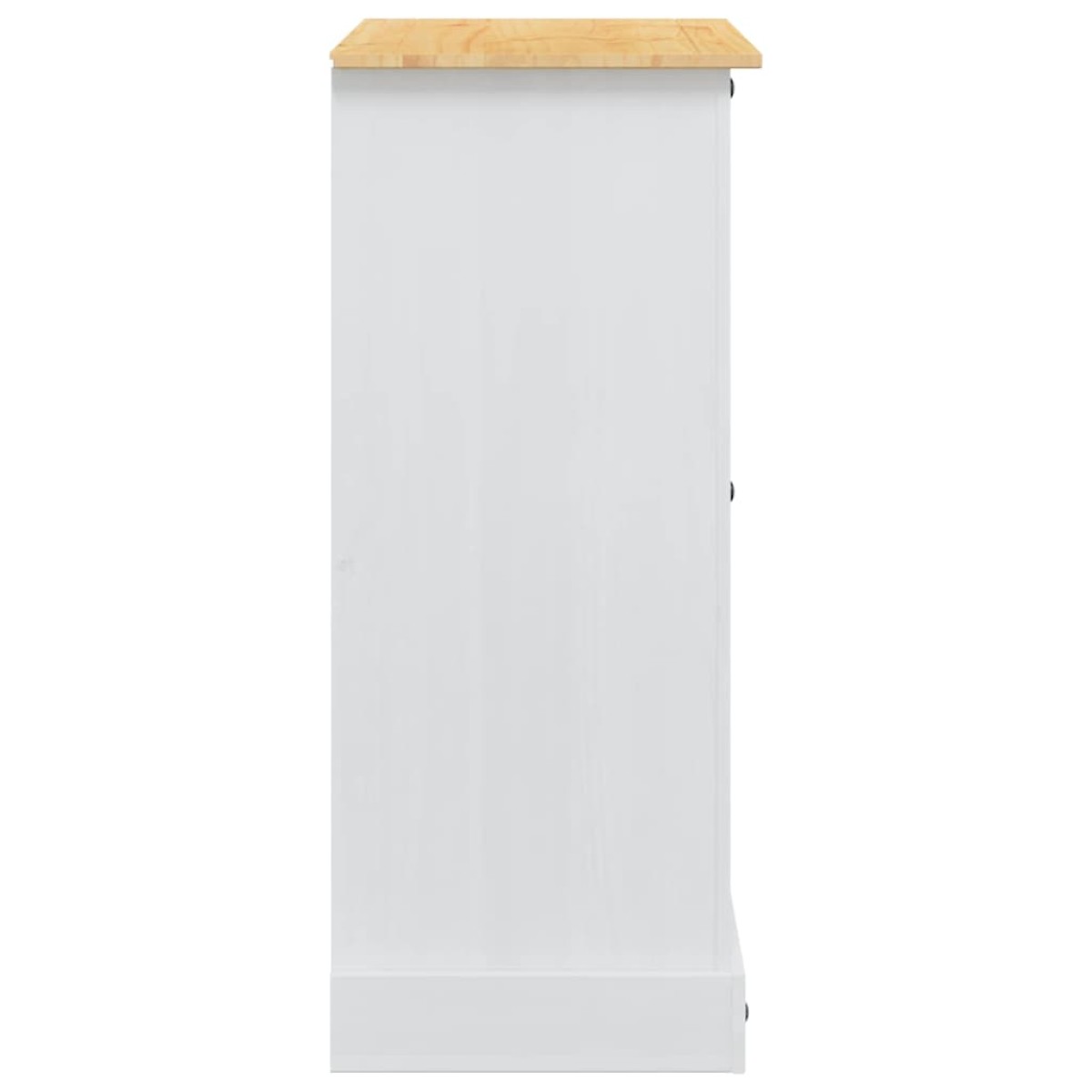 vidaXL Αποθηκευτικές Κάσες με συρτάρι Corona Λευκός 92 x 48 x 114 εκ