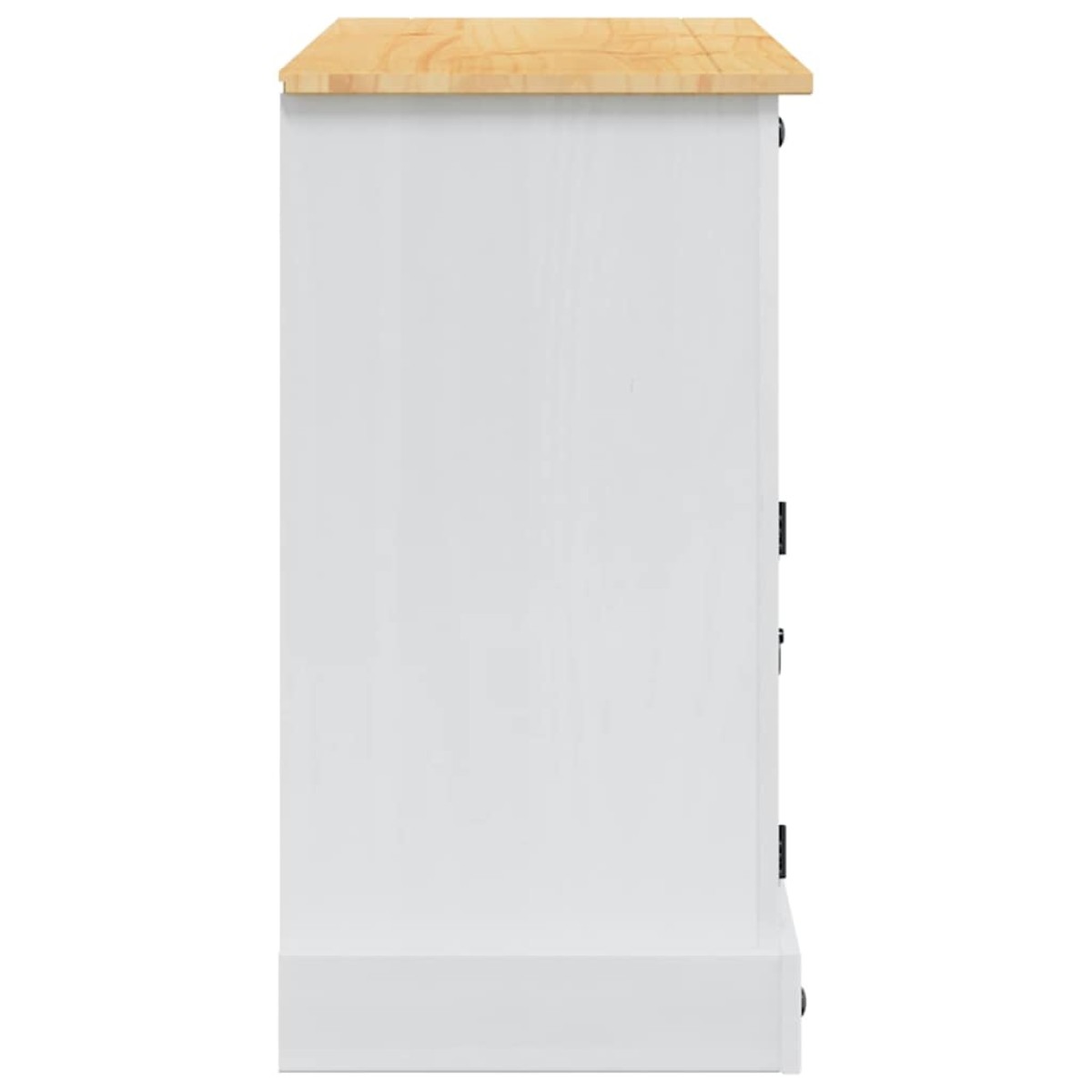 vidaXL Αποθηκευτικές Κάσες με συρτάρι Corona Λευκό 112 x 40 x 75 εκ.
