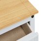 vidaXL Αποθηκευτικές Κάσες με συρτάρι Corona Λευκό 112 x 40 x 75 εκ.