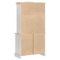 vidaXL Πλαϊνό γραφείο με συρτάρι Corona Λευκό 100 x 48,5 x 179 εκ.