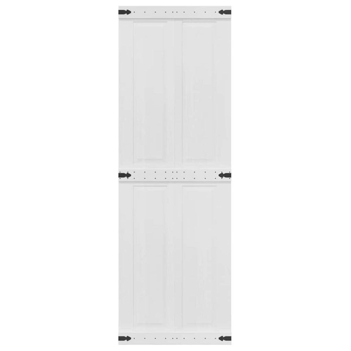 vidaXL Πόρτα αχυρώνα Corona Λευκό 70 x 210 cm Μασίφ Ξύλο Πεύκου