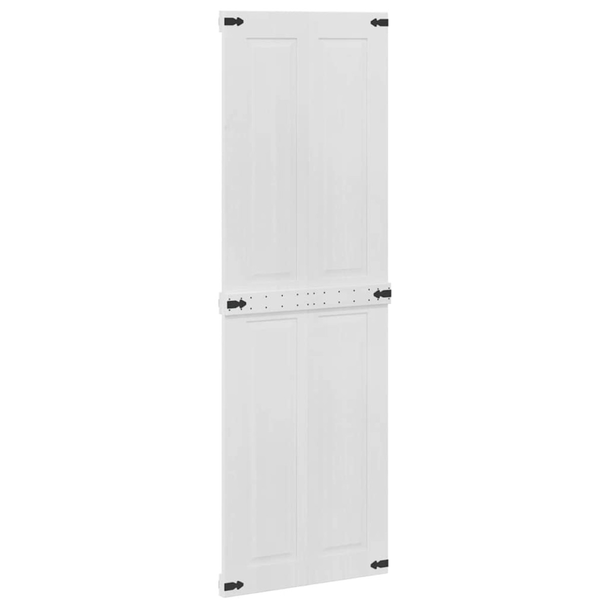 vidaXL Πόρτα αχυρώνα Corona Λευκό 70 x 210 cm Μασίφ Ξύλο Πεύκου