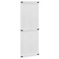 vidaXL Πόρτα αχυρώνα Corona Λευκό 80 x 210 cm Μασίφ Ξύλο Πεύκου