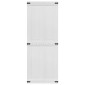 vidaXL Πόρτα αχυρώνα Corona Λευκό 80 x 210 cm Μασίφ Ξύλο Πεύκου