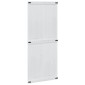 vidaXL Πόρτα αχυρώνα Corona Λευκό 90 x 210 cm Μασίφ Ξύλο Πεύκου