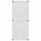 vidaXL Πόρτα αχυρώνα Corona Λευκό 90 x 210 cm Μασίφ Ξύλο Πεύκου