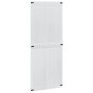 vidaXL Πόρτα αχυρώνα Corona Λευκό 90 x 210 cm Μασίφ Ξύλο Πεύκου