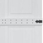 vidaXL Πόρτα αχυρώνα Corona Λευκό 90 x 210 cm Μασίφ Ξύλο Πεύκου