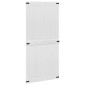 vidaXL Πόρτα αχυρώνα Corona Λευκό 100 x 210 cm Μασίφ Ξύλο Πεύκου