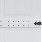 vidaXL Πόρτα αχυρώνα Corona Λευκό 100 x 210 cm Μασίφ Ξύλο Πεύκου