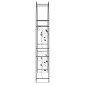 vidaXL Κήπος Αψίδα Μαύρο 115 x 37 x 231 εκ.