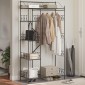 vidaXL Ανοιχτή Ντουλάπα Μαύρο 101 x 43 x 188 εκ. Ατσάλι