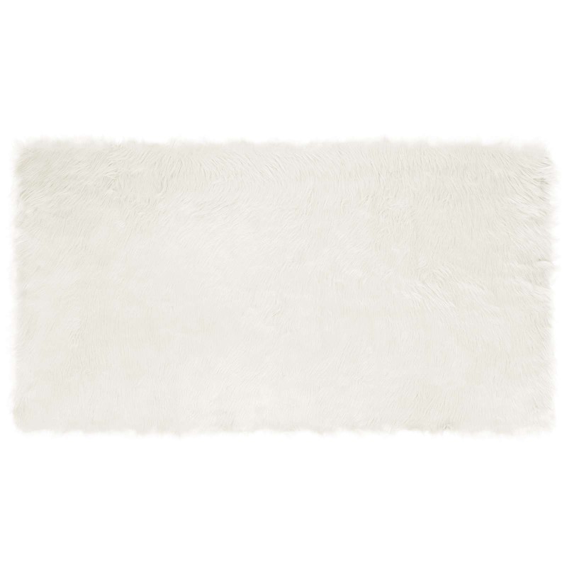 vidaXL Χαλί από τεχνητό πρόβειο δέρμα TAFALLA Λευκό 60 x 110 cm