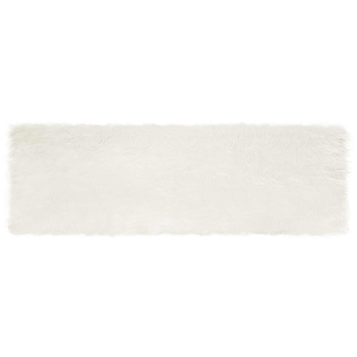 vidaXL Χαλί από τεχνητό πρόβειο δέρμα TAFALLA Λευκό 80 x 250 cm