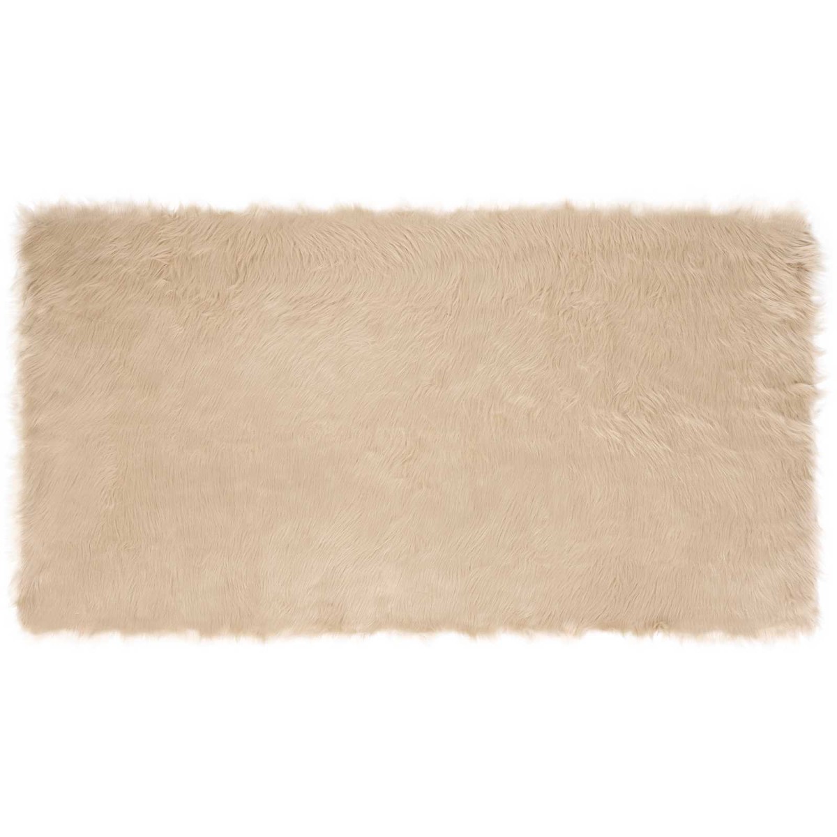 vidaXL Χαλί από τεχνητό πρόβειο δέρμα TAFALLA Μπεζ 80 x 150 cm
