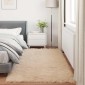 vidaXL Χαλί από τεχνητό πρόβειο δέρμα TAFALLA Μπεζ 80 x 200 cm