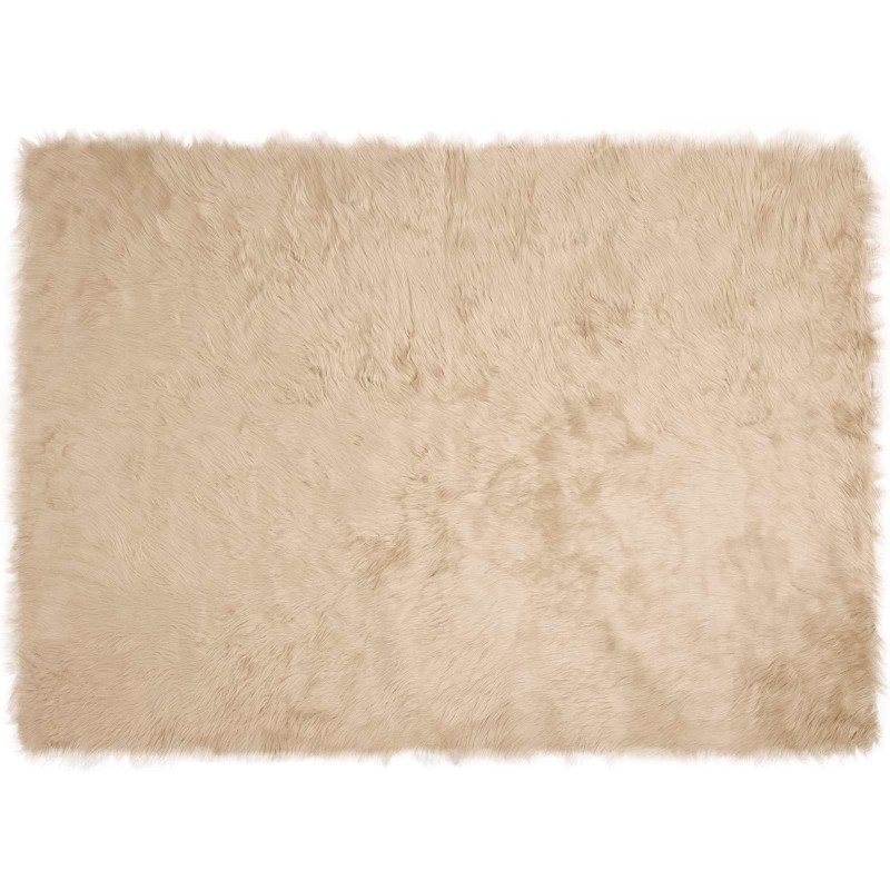 vidaXL Χαλί από τεχνητό πρόβειο δέρμα TAFALLA Μπεζ 160 x 230 cm