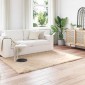vidaXL Χαλί από τεχνητό πρόβειο δέρμα TAFALLA Μπεζ 160 x 230 cm