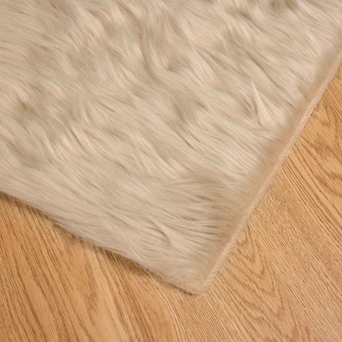 vidaXL Χαλί από τεχνητό πρόβειο δέρμα TAFALLA Μπεζ 240 x 340 εκ.