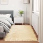 vidaXL Χαλί από τεχνητό πρόβειο δέρμα TAFALLA Κρεμ 80 x 200 cm