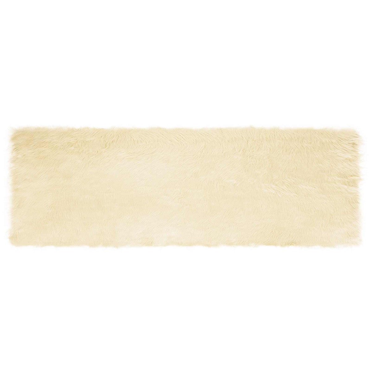 vidaXL Χαλί από τεχνητό πρόβειο δέρμα TAFALLA Κρεμ 80 x 250 cm