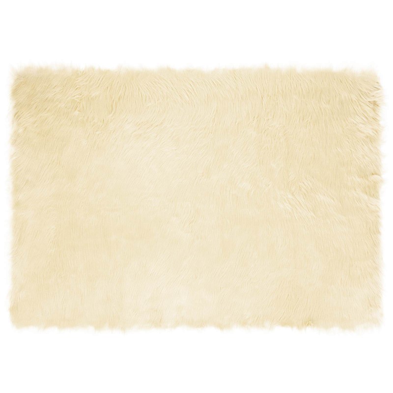 vidaXL Χαλί από τεχνητό πρόβειο δέρμα TAFALLA Κρεμ 140 x 200 cm